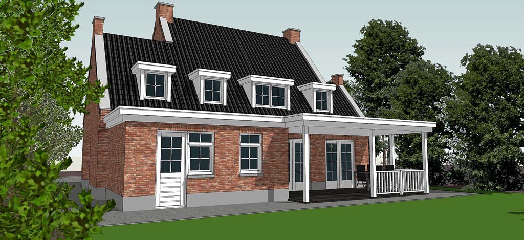 nieuwbouw woning klassieke engelse stijl