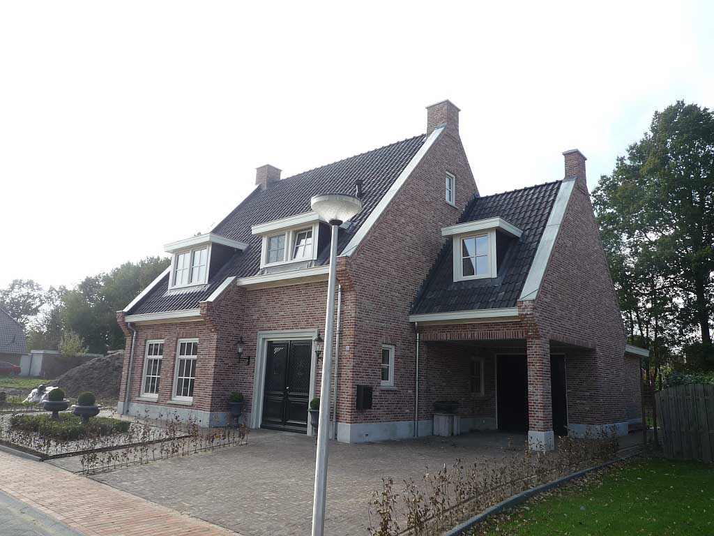 nieuwbouw woning klassieke engelse stijl