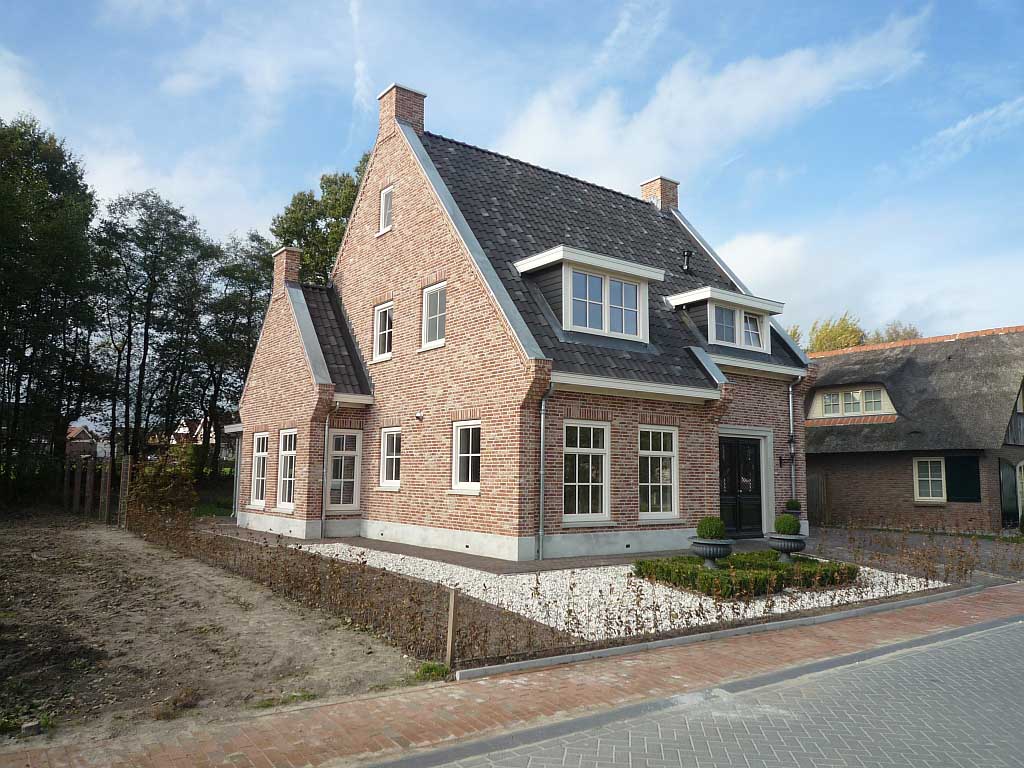 nieuwbouw woning klassieke engelse stijl